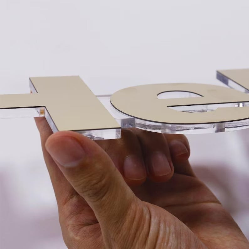 Custom Mirror Acrylic Letters