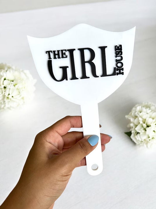 Custom Acrylic Logo Hand Mirror