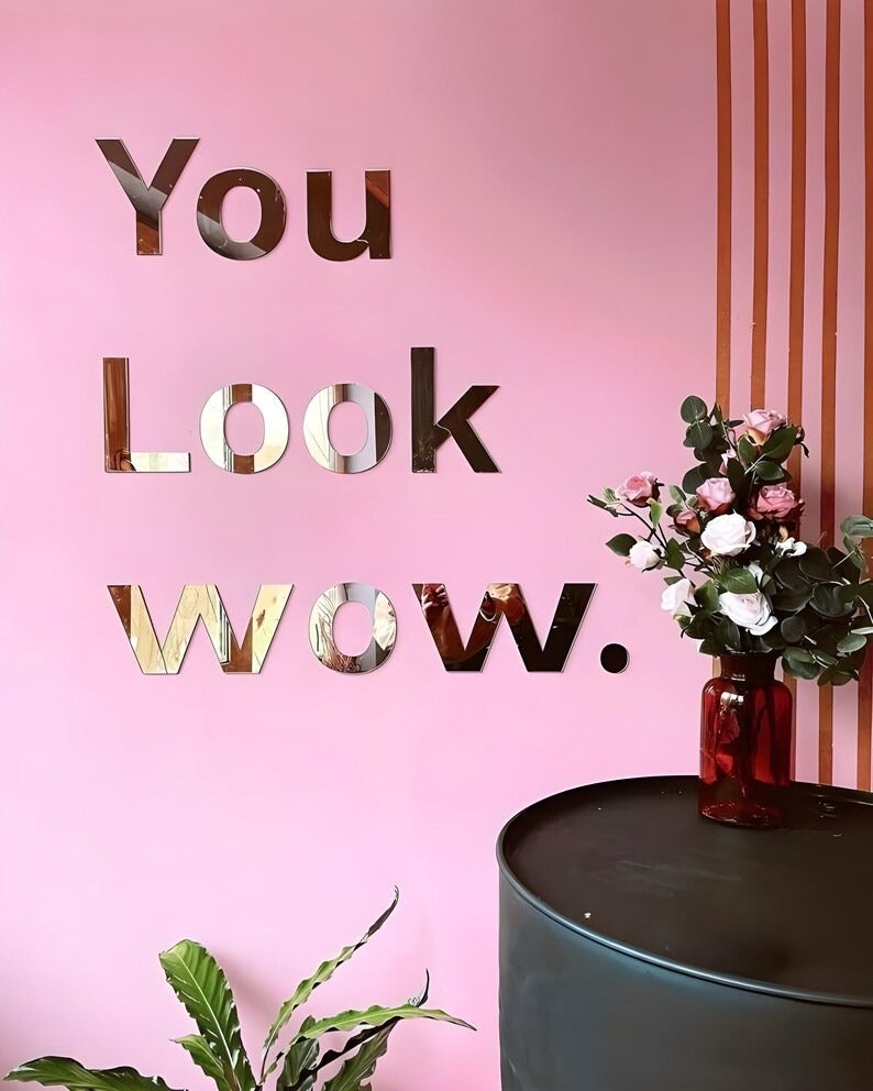 Custom Mirror Acrylic Letters